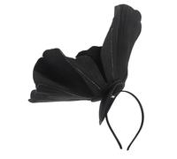 Ipetboom Big Flower Basche Gruppo Musicale Falso Diademi Fermaglio Per a Fiore Nozze Floreale Copricapo Di Fiori Di Grandi Dimensioni Mattina Stoffa Black