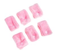 Ipetboom Bigodini in Pile Di Corallo Per Styling Chioma Ricci Senza Calore, Set Da 6 Pezzi, Leggeri e Adatti a Chioma Spessi e Sottili, Strumenti Fai Da Te Per Acconciature Da Usare Durante Sonno