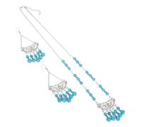 Ipetboom Boho Beaded Jewelry Set Collana Vintage Headchain e Pendenti Per Festival Matrimoni e Accessori Chic Per