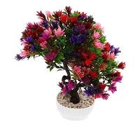 Ipetboom Bonsai Pino Artificiale Realistico in Plastica Piccolo Decorativo e Ufficio Resistente e Simulazione Pianta Decorativa