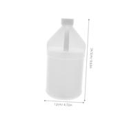 Ipetboom Borraccia in Plastica Bianca con Ergonomico Contenitore Riutilizzabile e Tenuta Stagna per Shampoo Bagnoschiuma Mani e Bevande per Uso e Viaggio