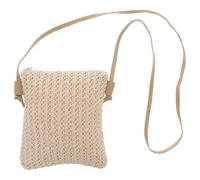 Ipetboom Borsa a Tracolla in Rafia da Donna Chiusura Zip, per Vacanze Estive e Uscite al Mare, Design Pratico e Compatto per Ogni Occasione