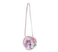 Ipetboom Borsa a tracolla sling bag buste con cerniera messanger bag astuccio portachiavi mini borsette portamonete glitterato borsa monospalla custodia portatile Saluto rosa