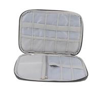 Ipetboom Borsa Porta Orologio Oxford Grigio, Custodia Protettiva Compatta e Resistente a Polvere e Graffi, Organizer da Viaggio per Cinturini e Orologi da Polso