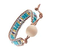 Ipetboom Bracciale Woven Pietre Naturali per Accessorio Boho per Ogni Occasione per Compleanni