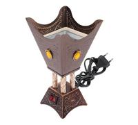 Ipetboom Bruciatore Elettrico in Antico Rosso Rame Decorativo Compatto e Resistente per Silenzioso e Alimentazione