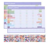 Ipetboom Calendario da Parete Extra Large per Famiglia e Ufficio Planner Annuale Minimalista con Superficie Scrivibile Organizzatore Mensile in Carta Rigida per Programmazione Accessibile