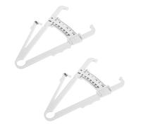 Ipetboom Calibro Portatile per Grasso Corporeo 2 Pezzi, Plicometro Resistente in Plastica, Misuratore di Grasso per Analisi Cutanea, Strumento Compatto per Controllo Massa Corporea Uomo