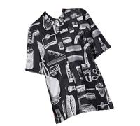 Ipetboom Camice da Parrucchiere a Maniche Corte Cerniera Uniforme da Lavoro Traspirante e Tasche Pratiche Abbigliamento Professionale per Saloni e Coloristi