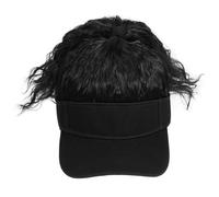 Ipetboom Cappello Visiera con Parrucca Coda di Cavallo Riccia Alta per Donna Berretto Baseball con Extension Capelli Sintetici Morbidi Comodo e Traspirante per Uso Quotidiano Feste e