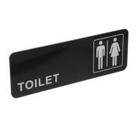 Ipetboom Cartello Adesivo in Plastica per Bagno Simboli Uomo Donna Cartello per Porte di Bagni Pubblici e Aziendali Segnaletica Identificativa per Servizi Igienici Ufficio e Locali