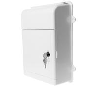 Ipetboom Cassetta Postale da Parete per Esterni in Plastica e Metallo Cassetta dei Reclami Chiudibile a Chiave con Grande Capacità per Uffici e Fabbriche