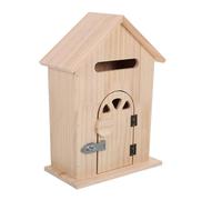 Ipetboom Cassetta Postale in Legno D’epoca a Muro con Serratura, Scatola Porta Documenti da Esterno e Interno, Soluzione Compatta per Uffici, Scuole e Abitazioni, Montaggio a Parete, Stile