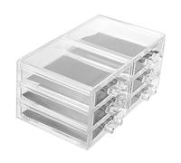 Ipetboom Cassetta Trasparente in Acrilico Per Organizer Cosmetici Portacosmetici Di Stoccaggio Impilabile Per Vanità o Bagno