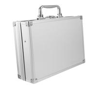 Ipetboom Cassettiera Portatile in Lega Di Alluminio Scatola Di Stoccaggio Per Attrezzi Valigetta in Rigida Chiusura Di Sicurezza Adatta Per Gadget Strumenti e Uso Quotidiano