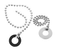 Ipetboom Catena per Piatti Sizzle per Batteria Set da 2 Pezzi in Lega Argento e Nero Accessori di Ricambio per Kit Batteria Effetti Sonori per Jazz Rock e Fusion