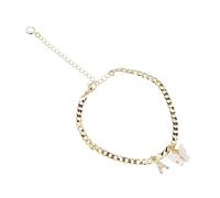 Ipetboom Cavigliere Lettere Con Pietre Lucenti e Decorazioni a Forma Di Braccialetti Alla Caviglia Da Donna Per Creare Diversi Stili