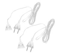 Ipetboom Cavo Prolunga LED Trasparente 3m 2 Pezzi per Esterno e Interno Estensione Stringa Luminosa Resistente PVC per Luci a LED Accessorio per Decorazioni Festa e Giardino