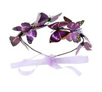 Ipetboom Cerchietto Elegante Con Farfalle Per Sposa Accessorio Per Matrimonio Prom e Occasioni Speciali Ghirlanda Leggera e Delicata Per Foto e Ritratti