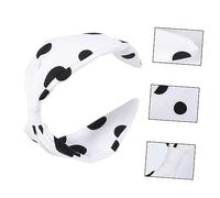 Ipetboom Cerchietto Per Capelli Nodo e Pois Fascia Per Capelli Da Donna Alla Moda Per Ogni Occasione Colore Bianco Puntini Neri