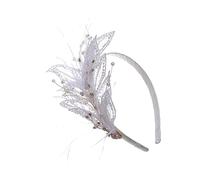 Ipetboom Cerchietto Per Sposa Accessorio Cerimonia Per Matrimonio Headdress Fotografia Cerchietto Bianco Per Donne e Ragazze