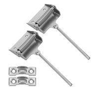 Ipetboom Cerniera a Molla Chiusura Automatica 90° per Porte Pesanti, Chiudiporta Silenzioso in Metallo Finitura Nichelata, Kit 2 Pezzi per Ufficio e Casa