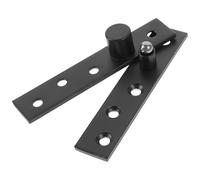 Ipetboom Cerniera a Perno di Rotazione Nascosta 360 Gradi in Acciaio Inox Medio Nero per Sportelli Armadio Porta Pivotante Supporto Coperchio Installazione Salvaspazio per Porte di Vari