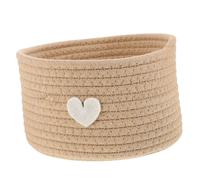 Ipetboom cestino cestino per pannolini piccoli cestini cestino della scuola cestino porta giocattoli Piccolo cestino carino contenitore dell'orso corda di cotone Coffee