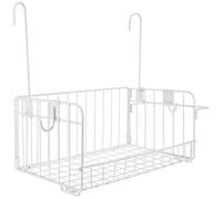 Ipetboom Cestino da Doccia Sospeso in Filo Bianco Organizer Portaoggetti per Bagno e Cucina Design per Appartamenti e Dormitori Facile Accesso e Stoccaggio