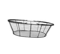 Ipetboom Cestino in Metallo con Manici Portafrutta e Verdure in Rete Forata Resistente e Facile da Pulire Organizer da Banco per Cucina Soggiorno e Picnic