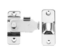 Ipetboom Chiavistello per Porta in Acciaio Inox 304 Spazzolato Serratura ad Angolo Retto 90 Gradi Asta Fissa Ispessita Resistente alla Corrosione per Porte Scorrevoli Finestre e