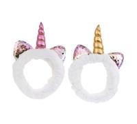 Ipetboom Chioma Comoda e Creativa Fascia 2 Pezzi Unicorno per Paillettes Corallo per Ragazze e Ragazzo Ragazza