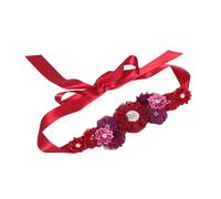 Ipetboom Cintura Con Fiori Per Maternità Fascia Addominale Regolabile Per Gravidanza Cintura Per Sposa Per Servizio Fotografico Per Damigelle D'Onore E Addio Al Nubilato