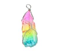 Ipetboom Ciondolo A Colonna Di Cristallo Ciondolo Con Albero Della Vita Collana Con Quarzo Avvolgente Collana Viola Collana Con Pietra Di Quarzo Naturale Collana Grunge