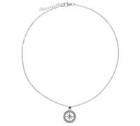 Ipetboom Ciondolo con stella a sei punte Collana retrò Collana maschile collana bussola collana punk Collana del matrimonio ciondolo collo collana estetica lega Silver