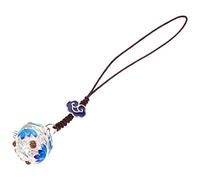 Ipetboom Ciondolo Decorativo con Palline Profumate Portachiavi con Design Hollow per Cellulare e Accessori da Te Colore Smaltato