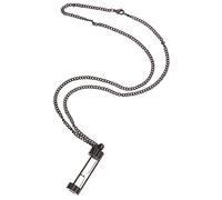 Ipetboom ciondolo urna pendente fiala delicato Di moda collana festiva collane di urna collana di gioielli per cremazione gioielli commemorativi per le ceneri Acciaio al titanio Nero