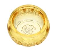 Ipetboom Ciotola Decorativa Cornucopia in Giallo Oggetto Feng Shui per Home Decor Accessorio per Scrivania e Auto Contenitore per Snack e