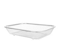 Ipetboom Colino in Acciaio Inox per Lavello Cucina, Cestello Scolapiatti Rettangolare Rete, Adatto per Scolare e Lavare Frutta e Verdura, Uso Quotidiano