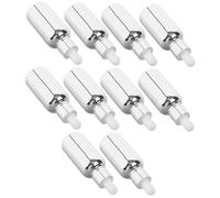 Ipetboom Confezione Da 10 Flaconi Contagocce Placcati in Argento Da 30 Ml Mini Flaconi in A Prova Di Perdite Per Viaggi