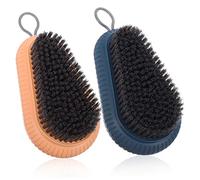 Ipetboom Confezione Da 2 Spazzole Per Bucato Spazzola Per La Pulizia Di Scarpe E Vestiti Setole Morbide E Impugnatura Ergonomica