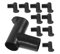 Ipetboom Connettore Angolo Retto Funzione Antipolvere e Rinforzo in Plastica Nero 10 Accessori per Stendibiancheria Ricambi per Flessibilità Organizzativa per Guardaroba