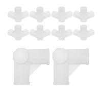 Ipetboom Connettori per Tubi da 16 Mm per Armadio Portatile, Giunti a T per Scarpiera e Rack di Stoccaggio, Set da 20 Pezzi Aggancio Rapido, Accessori Modulari per Organizer e Guardaroba