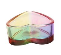 Ipetboom Coppetta in Vetro Per Unghie Tazza Per Manicure Recipiente Per Liquidi o Piccoli Oggetti Design Decorativo Superficie Liscia Leggero e Portatile