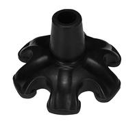 Ipetboom Copri Piedi Antiscivolo Per Stampelle Nero Pad Protettivo Esagonale Resistente Per Accessori Bastoni Facile Da Installare e Durevole Adatto All Uso Quotidiano Esterno e Anziani