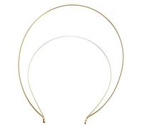 Ipetboom Copricapo della Dea Maria in Metallo Base per Corona di Fiori Doppio Fascia per Capelli da Sposa Tiare per Capelli Fai da Te per Feste e Compleanni