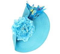 Ipetboom Copricapo fatto a mano elegant barrette lady-era affascinatore fashion rosa copricapo da tè Fascia per delirio accessori rave fascinatore di paglia fascia per il tè tessuto