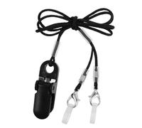 Ipetboom Cordino Antismarrimento Nero per Amplificatore Uditivo con Clip di Sicurezza in Abs e Nailon, Vestibilità e Comfort per Anziani Attivi