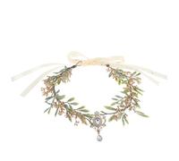 Ipetboom Corona di Fiori da Fata Rinascimentale a Forma di V Accessorio per Chioma da Donna per Matrimoni Feste e Costumi di Halloween Tiara Esotica Fiori Artificiali Durevoli