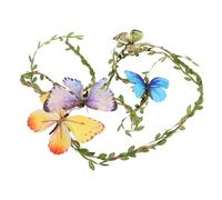 Ipetboom Coroncina Di Fiori e Farfalle Elegante Cerchietto Boho Per Matrimoni e Festival Accessorio Per Con Design Raffinato Decorazione Per Donne e Ragazze